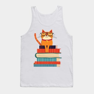 Bookish Cat Tank Top